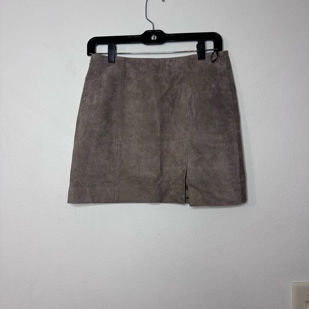 Blank NYC Taupe Mini Skirt